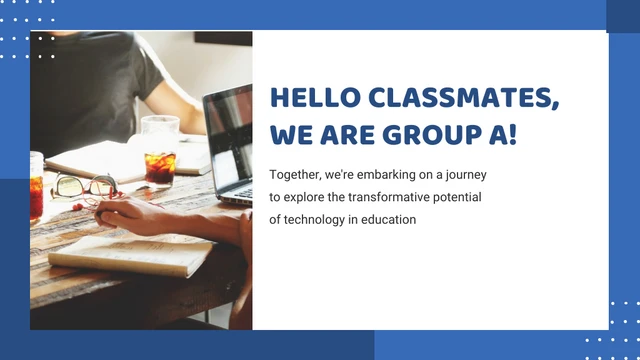 Simple Blue Group Project Education Presentation - Page 2