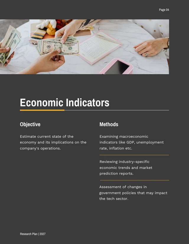 Black And Yellow Modern Research Plan - Page 4