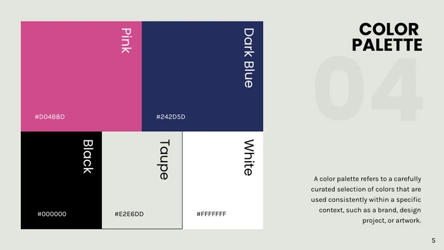 Pink and Blue Brand Guidelines - Page 5