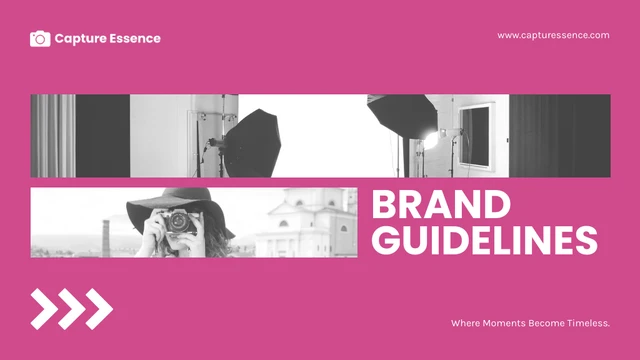 Pink and Blue Brand Guidelines - Page 1