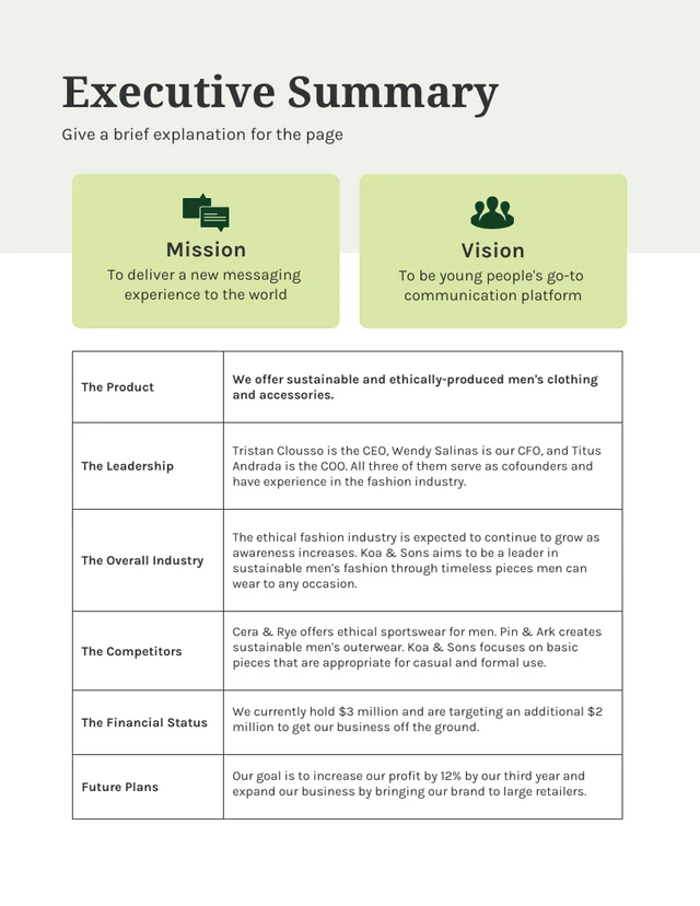 Green Simple Bold Modern Startup Business Succession Plan - Page 2