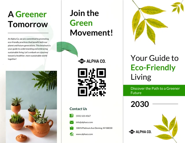 Eco-Friendly Practices Brochure - Page 1