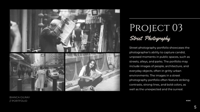 Black Monochrome Photography Portfolio - Page 5