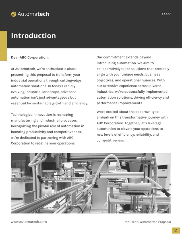 Industrial Automation Proposal - Page 2