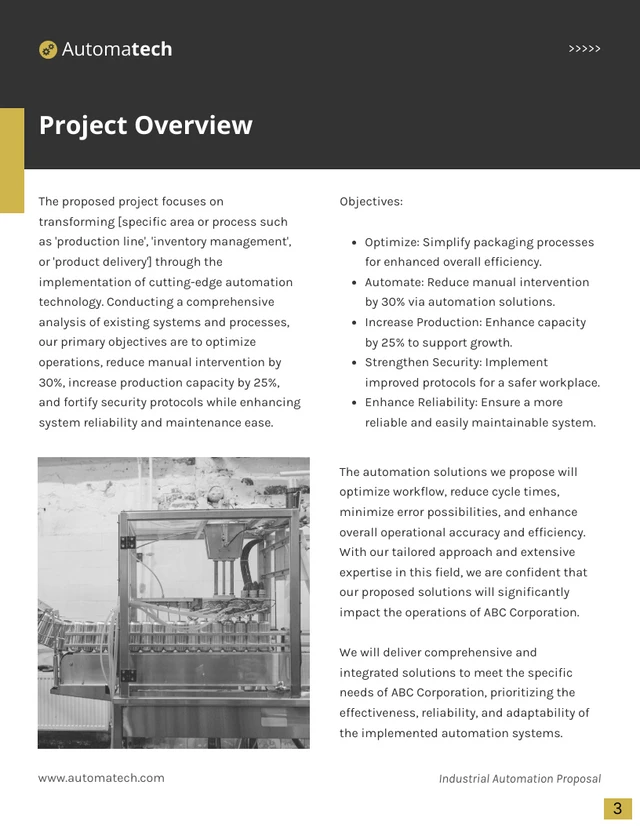 Industrial Automation Proposal - Page 3