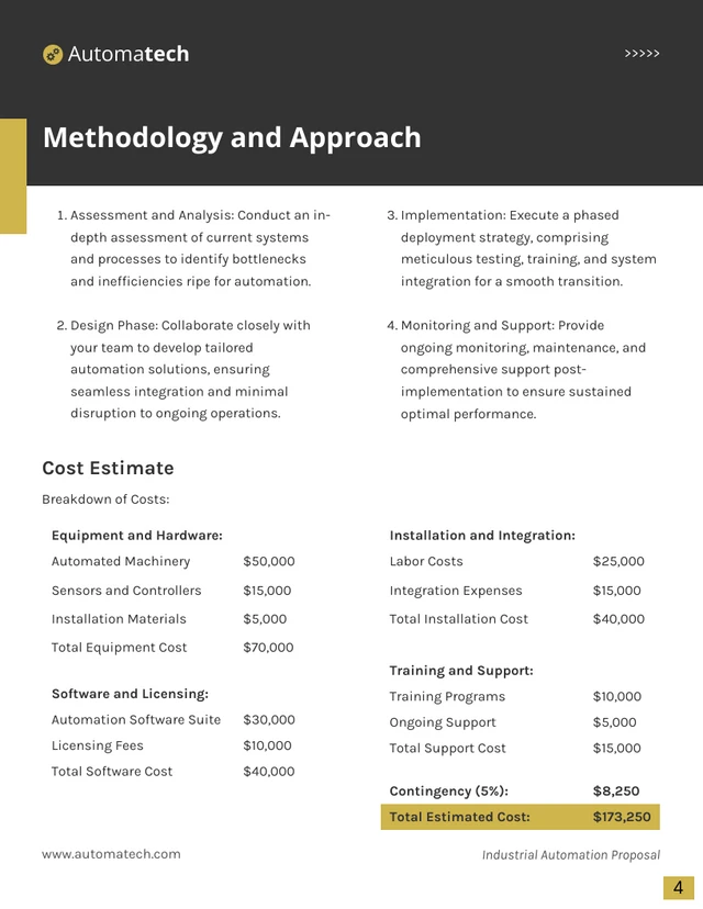 Industrial Automation Proposal - Page 4