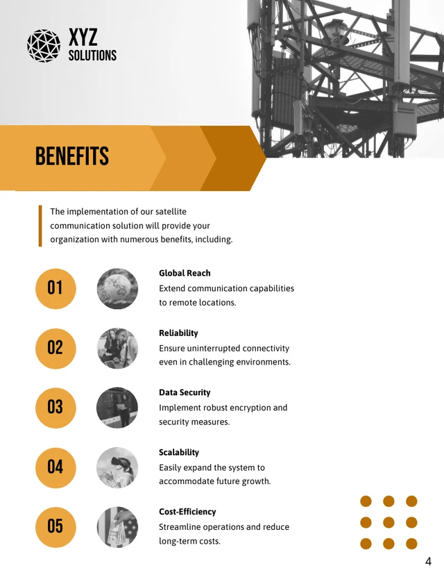 Satellite Communication Proposal - Page 4