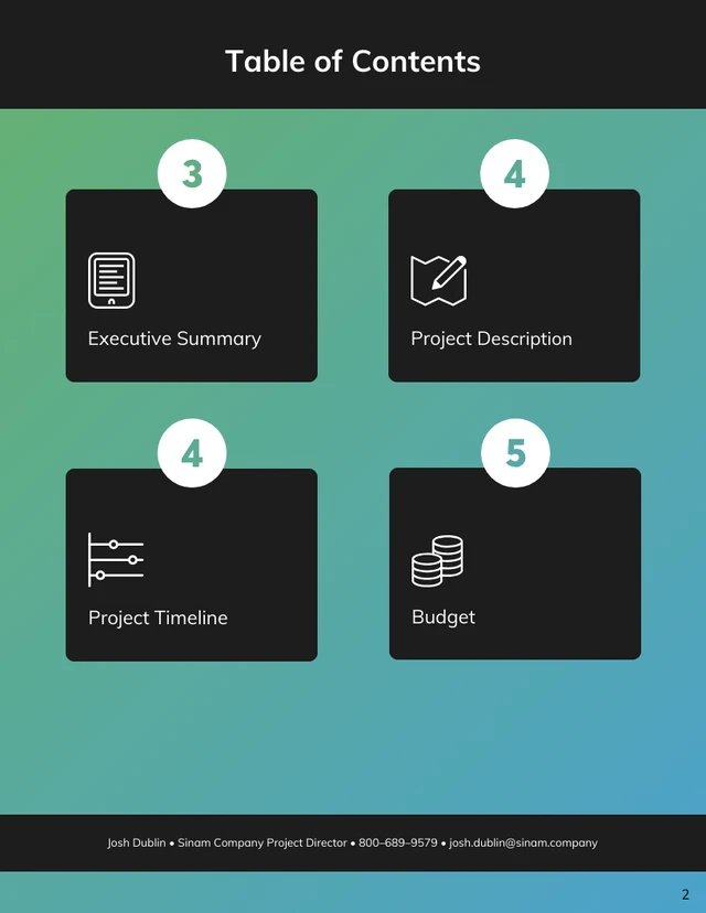 Budget Proposal Template - Page 2