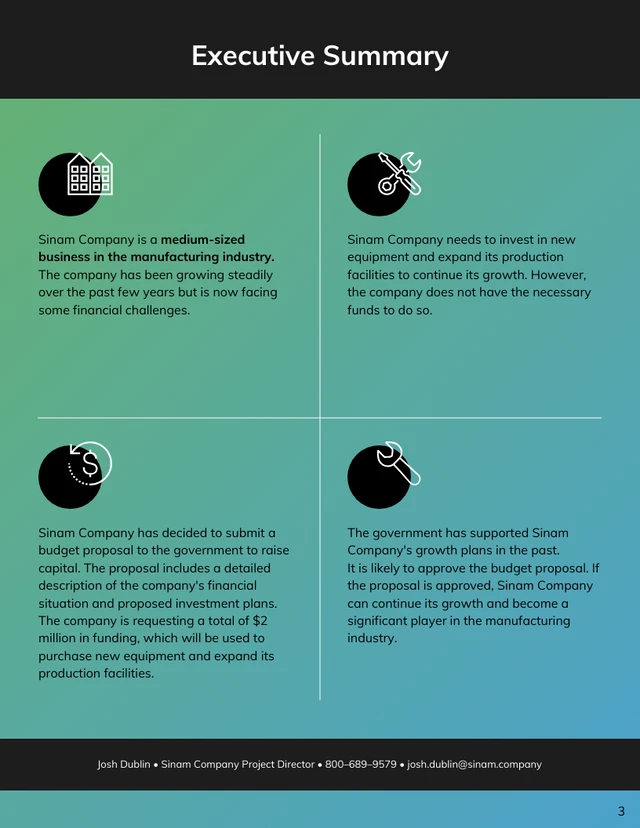 Budget Proposal Template - Page 3