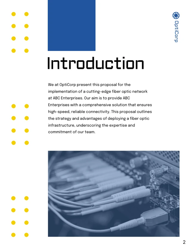 Fiber Optic Installation Proposal - Page 2