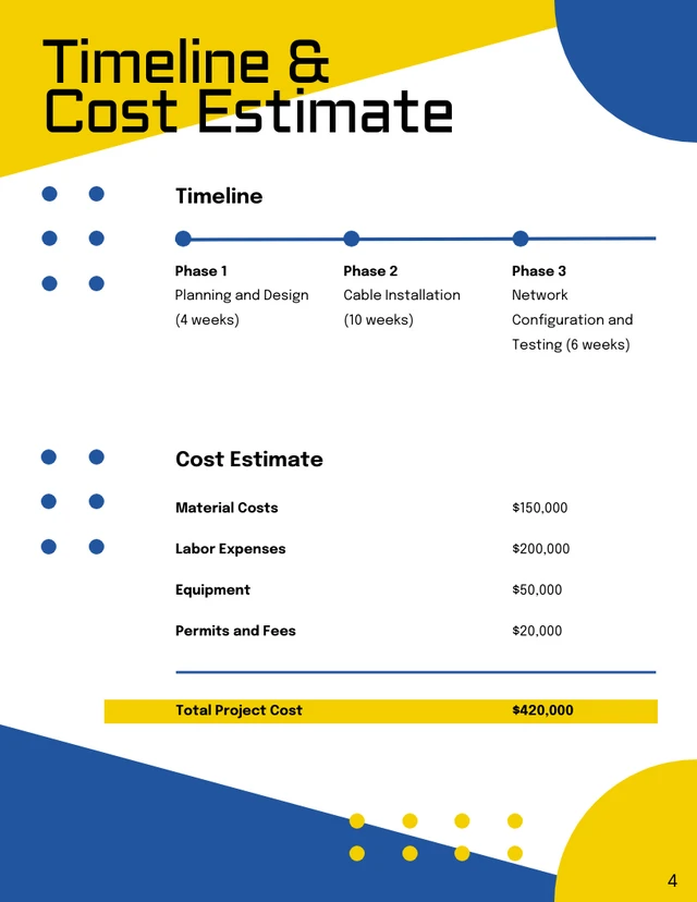 Fiber Optic Installation Proposal - Page 4