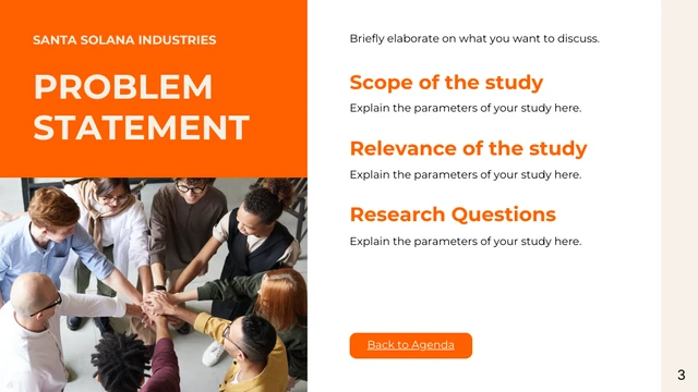 Orange And White Professional Simple Modern Proposal Research Presentation - Page 3