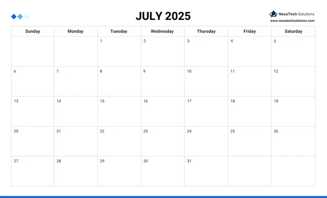 Simple Calendar Work Schedule Template - Page 7