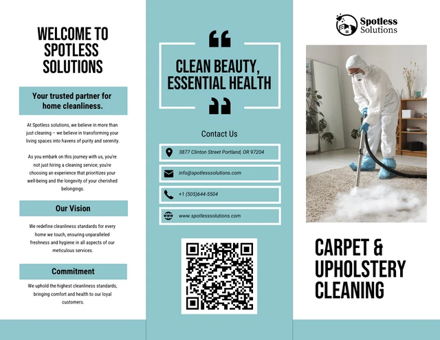 Carpet & Upholstery Cleaning Brochure - Page 1