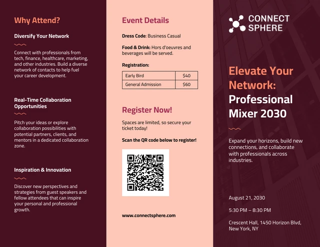 Networking Event Brochure - Page 1