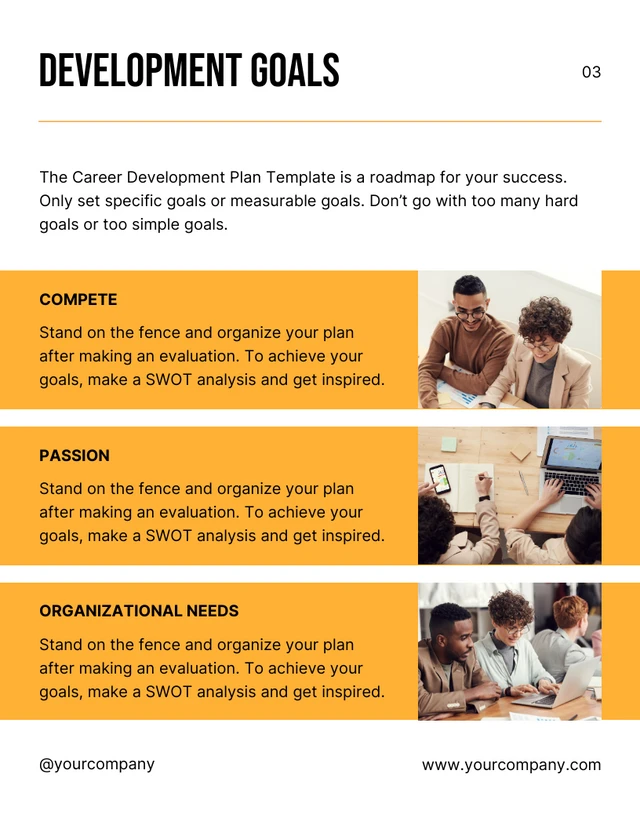 White And Yellow Minimalist Company Professional Development Plans - Page 4