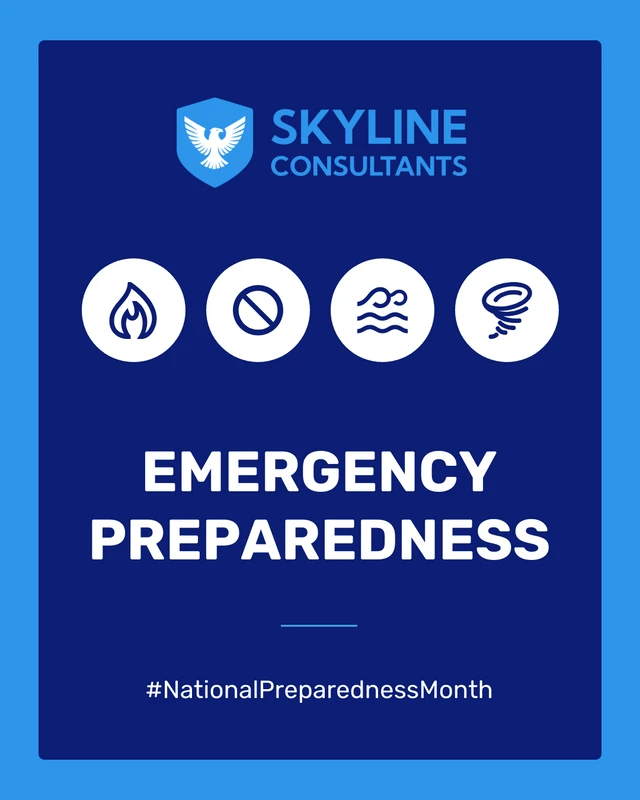 Emergency Preparedness Month Instagram Carousel Post - Page 1