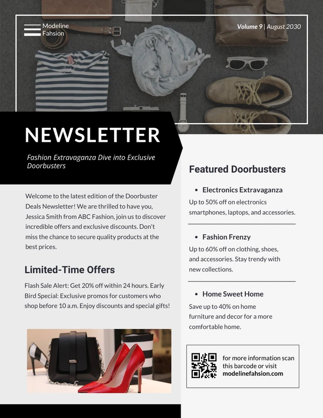 Doorbuster Deals Newsletter Template