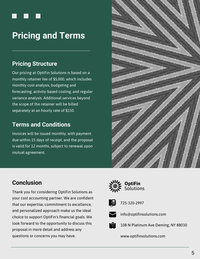 Cost Accounting Proposals - Page 5