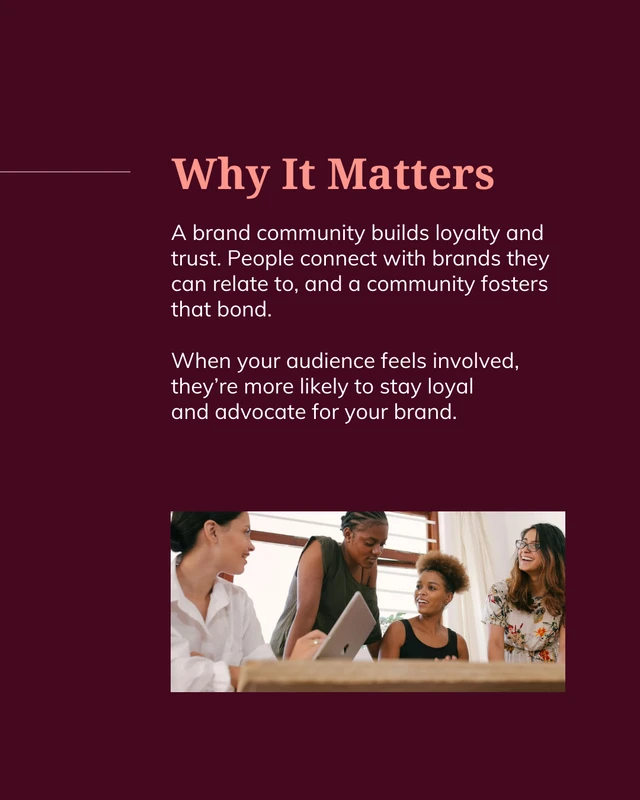 Building a Brand Community Social Media Carousel Template - Page 2