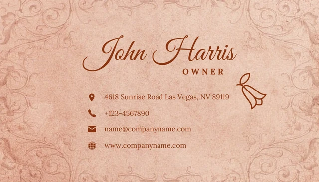 Pink Retro Vintage Shop Business Card - Page 2