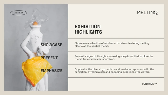 Mninimalist Cream Art Exhibition Proposal Presentation - Page 3